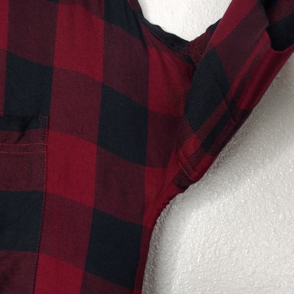 Madewell Women's Plaid Button Down Short Sleeve Shirt Dress Size XS - Picture 8 of 12